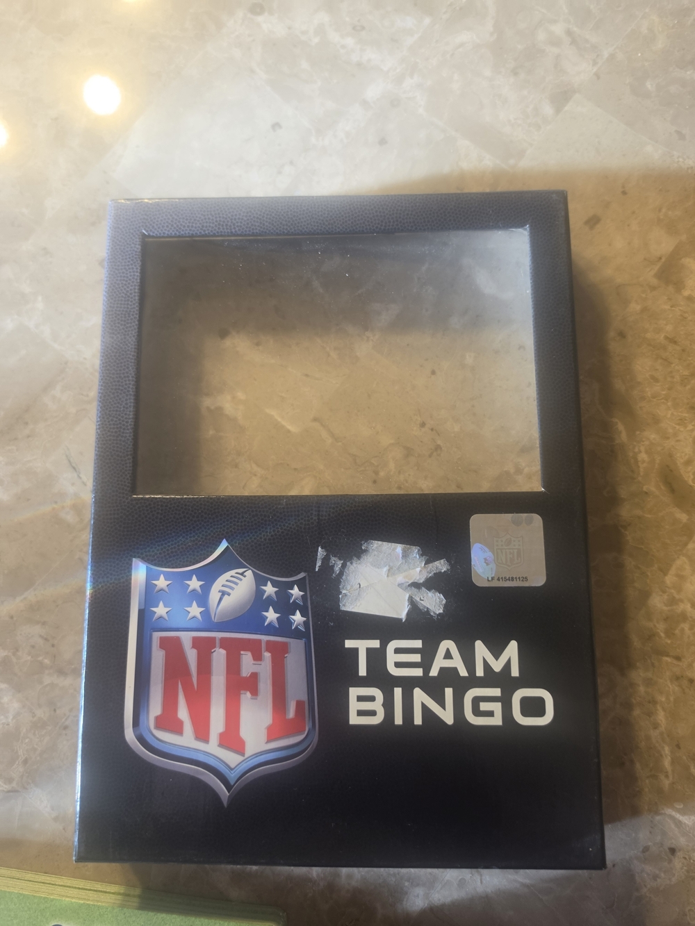NFL Colts Team Bingo Game - Black and White